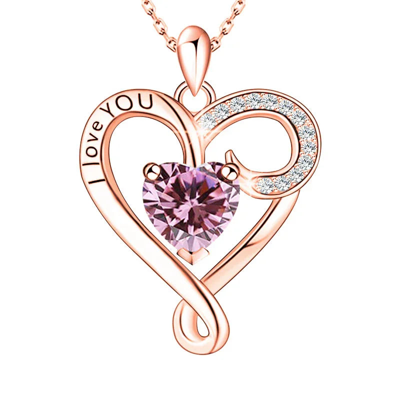 Infinite Love Birthstone Necklace