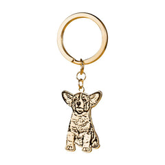 Custom Engraved Full Body Pet Keychain | Personalized Pet Keepsake Gift