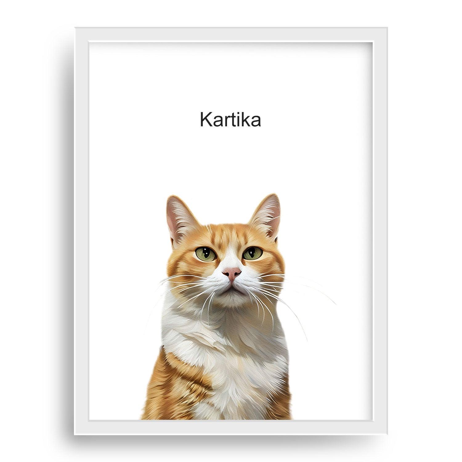 Custom Modern Pet Portrait