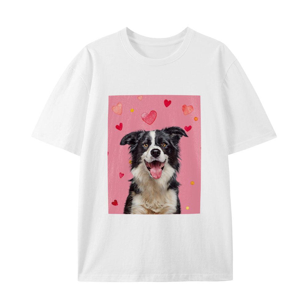 Custom Modern Pet Portrait T-Shirt