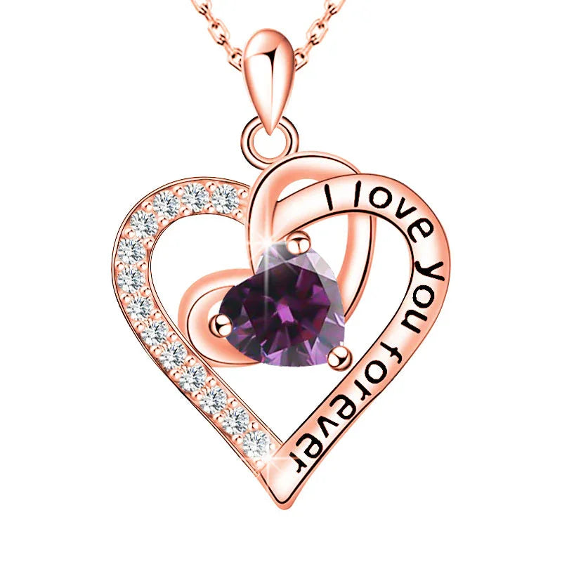 Forever Love Birthstone Necklace