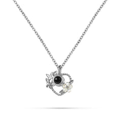 Floral Path – Custom Pet Photo Projection Necklace