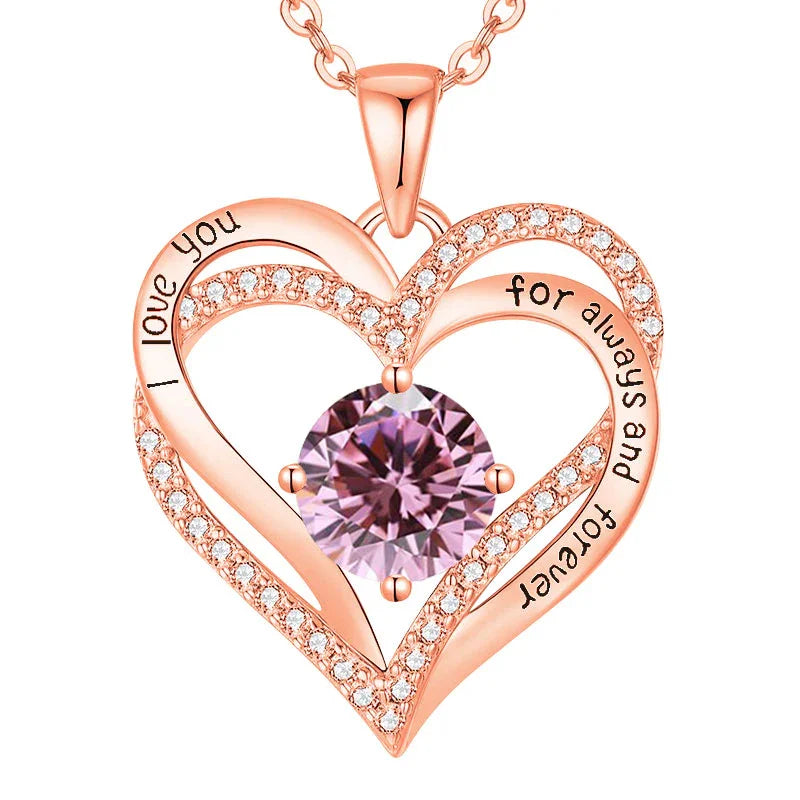 Enduring Love Birthstone Necklace