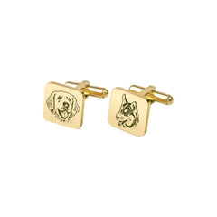 Custom Engraved Pet Cufflinks | Personalised Keepsake for Him