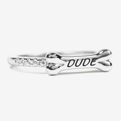 Engraved Bone Ring | Personalized Pet Name Ring
