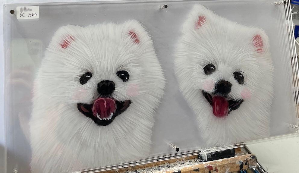 Custom Hand-Painted 3D Layered Pet Portrait