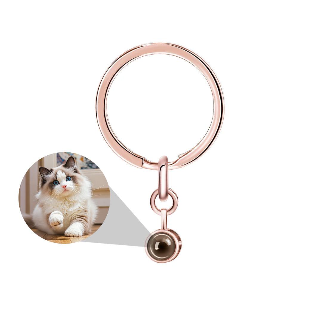 Circle of Love – Custom Pet Photo Projection Keychain