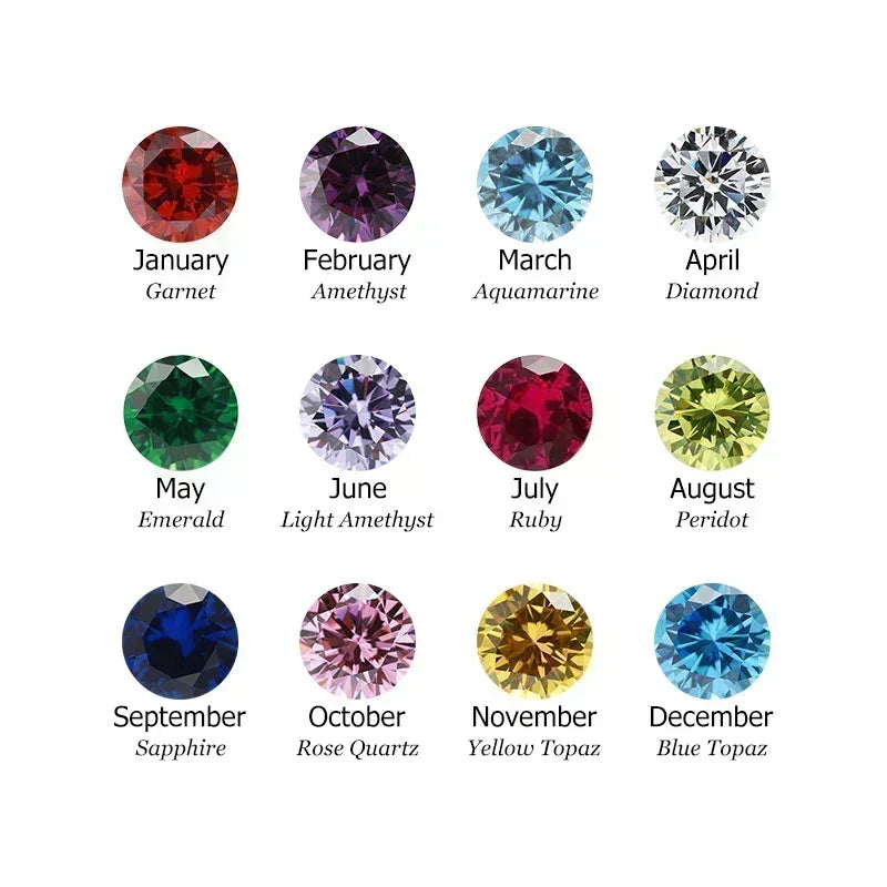 Blooming Heart Birthstone Necklace