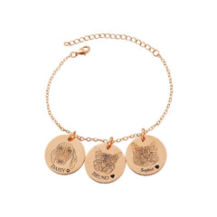 Custom Engraved Pet Charm Bracelet | Photo Personalised Jewellery