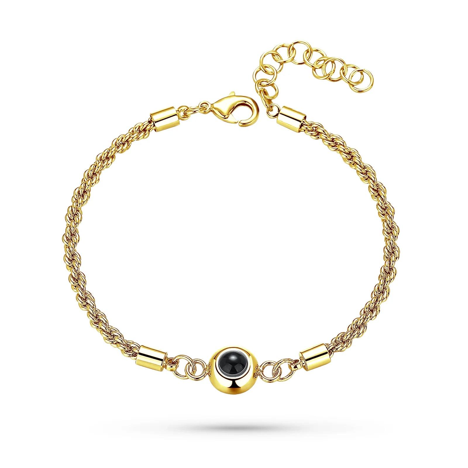 Pawprint Glow – Custom Pet Photo Projection Bracelet