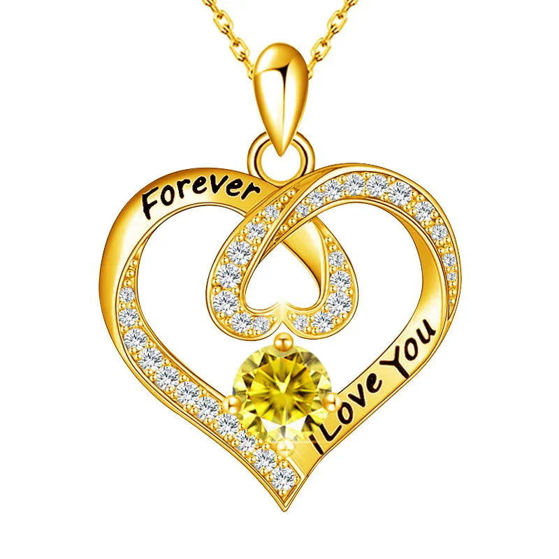 Eternal Love Birthstone Necklace