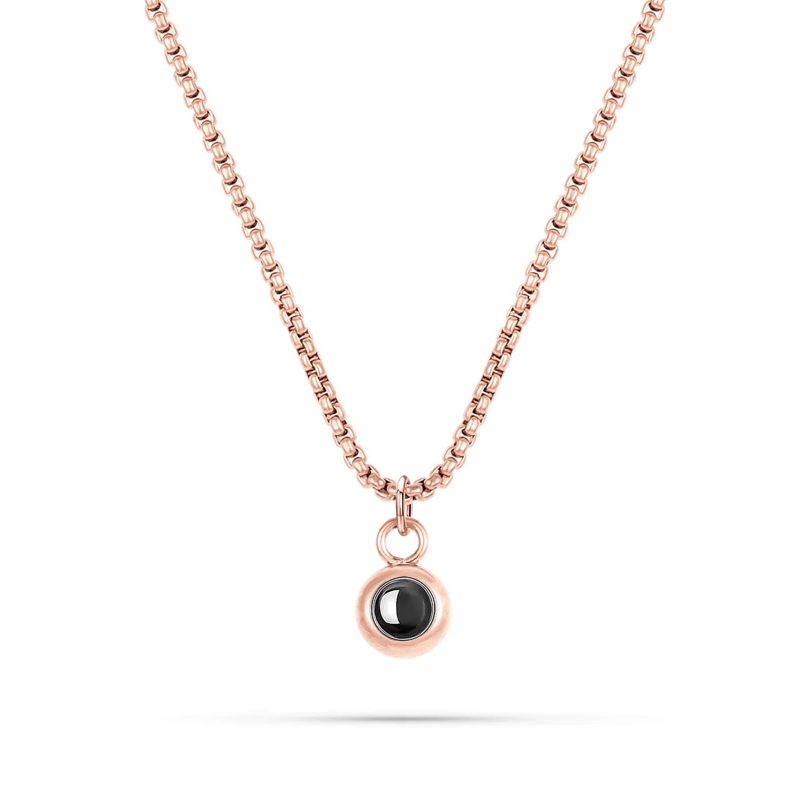 Circle of Love – Custom Pet Photo Projection Necklace