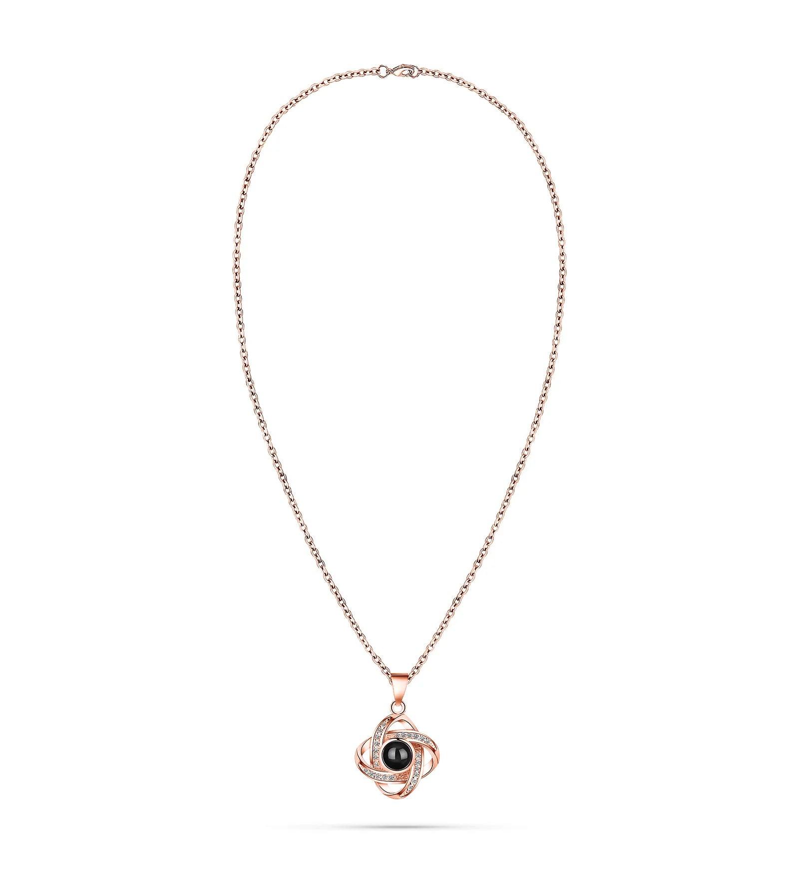 Infinity Knot – Custom Pet Photo Projection Necklace