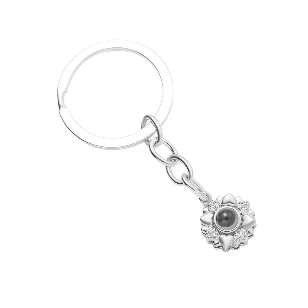 Blooming Memory – Custom Pet Photo Projection Keychain