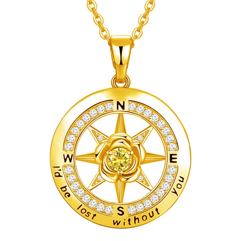 True North Birthstone Necklace