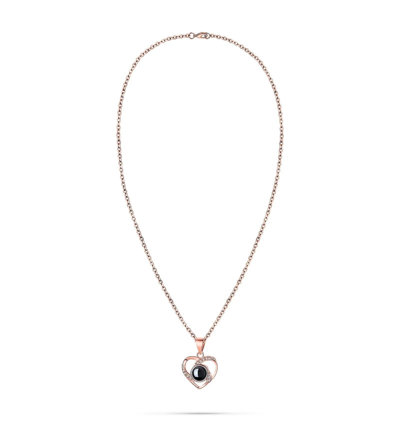 Heart Nest - Custom Pet Photo Projection Necklace