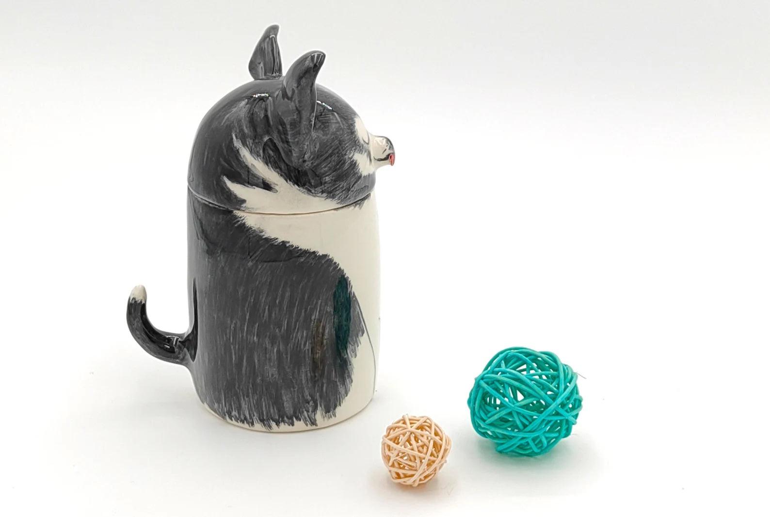 Personalized Ceramic Dog Urn — Handcrafted Memorial Keepsake