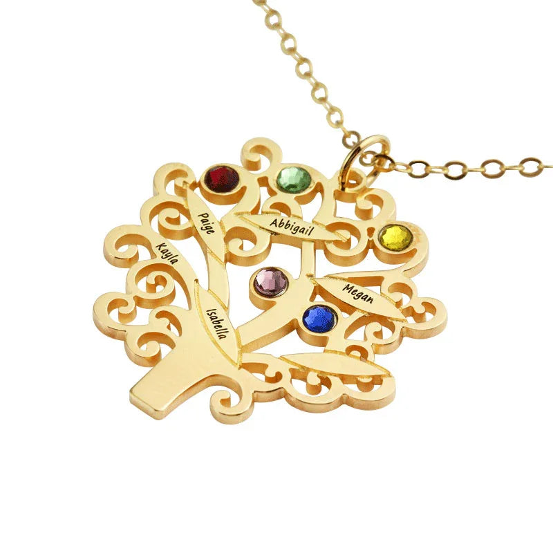 Family Roots Birthstone Necklace