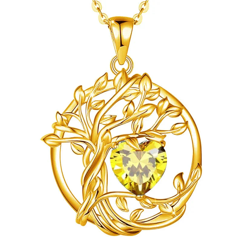 Tree of Life Birthstone Necklace