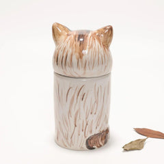 Personalized Ceramic Cat Urn — Handcrafted Memorial Keepsake