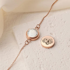 Custom Engraved Pet Hair Bracelet | Personalised Memorial Keepsake