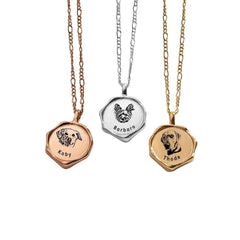 Personalised Pet Necklace | Deep Engraved Photo Jewellery