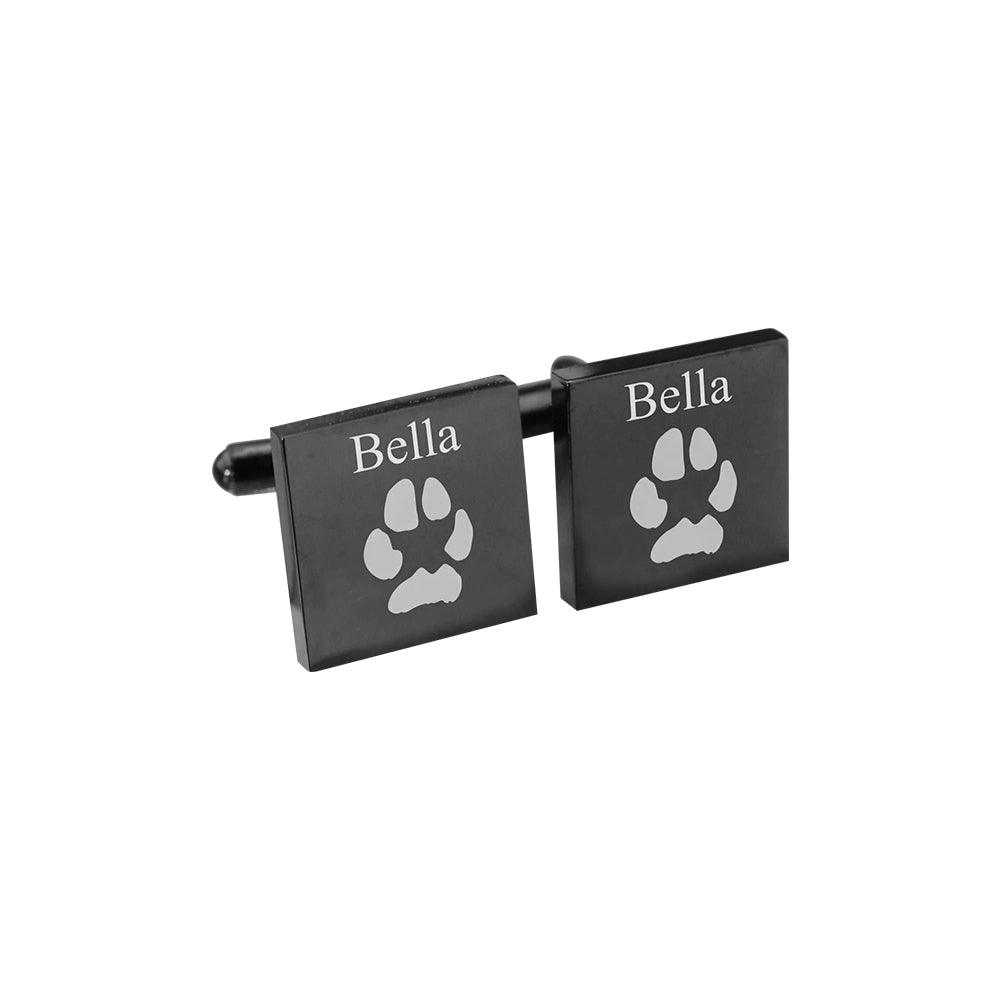 Custom Engraved Pet Cufflinks | Personalised Keepsake for Him