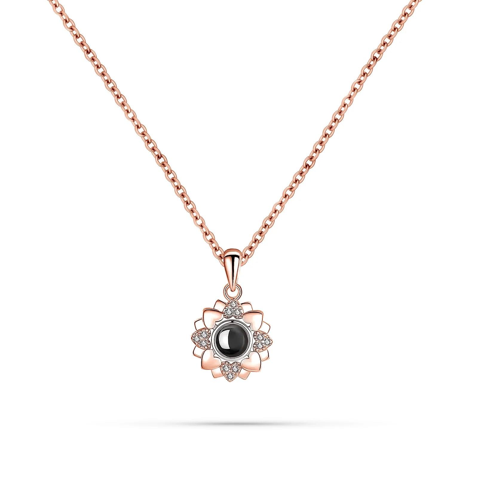 Pet Bloom Necklace – Personalized Photo Projection Pendant