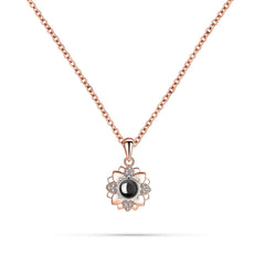 Pet Bloom Necklace – Personalized Photo Projection Pendant