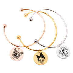 Custom Engraved Pet Photo Bracelet | A Meaningful Personal Keepsake