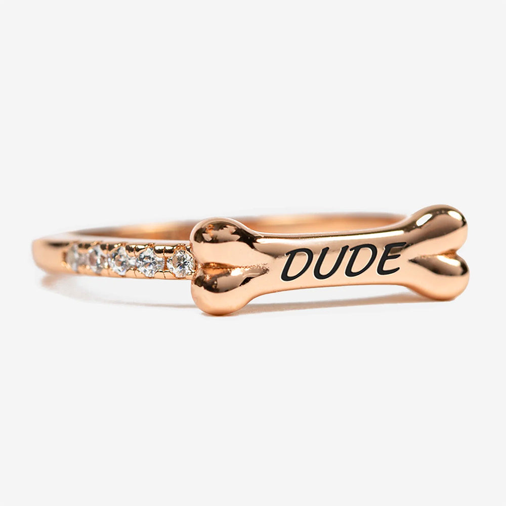 Engraved Bone Ring | Personalized Pet Name Ring