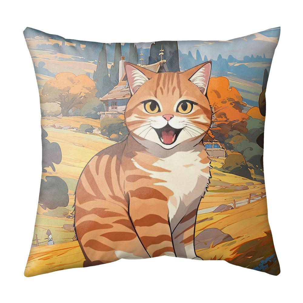 Custom Pet Cartoon Portrait Pillow