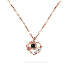 Floral Path – Custom Pet Photo Projection Necklace