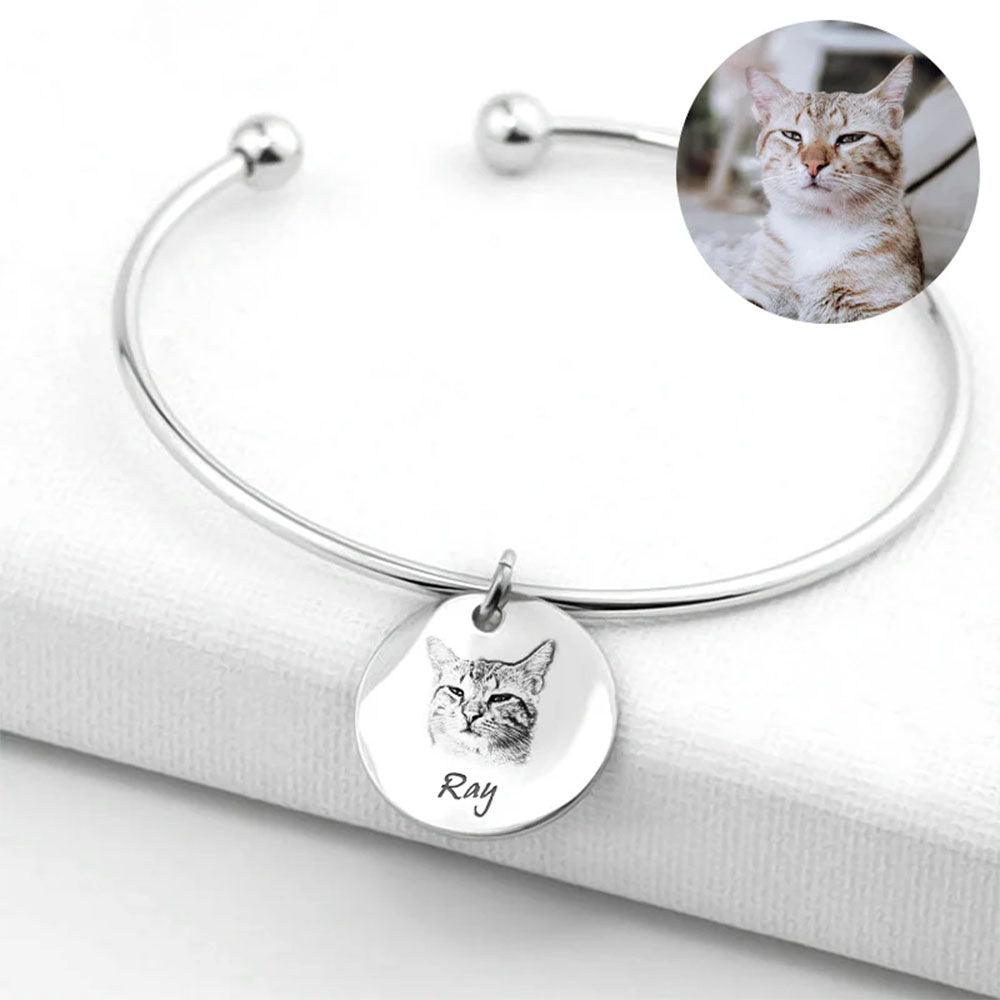 Custom Engraved Pet Photo Bracelet | A Meaningful Personal Keepsake