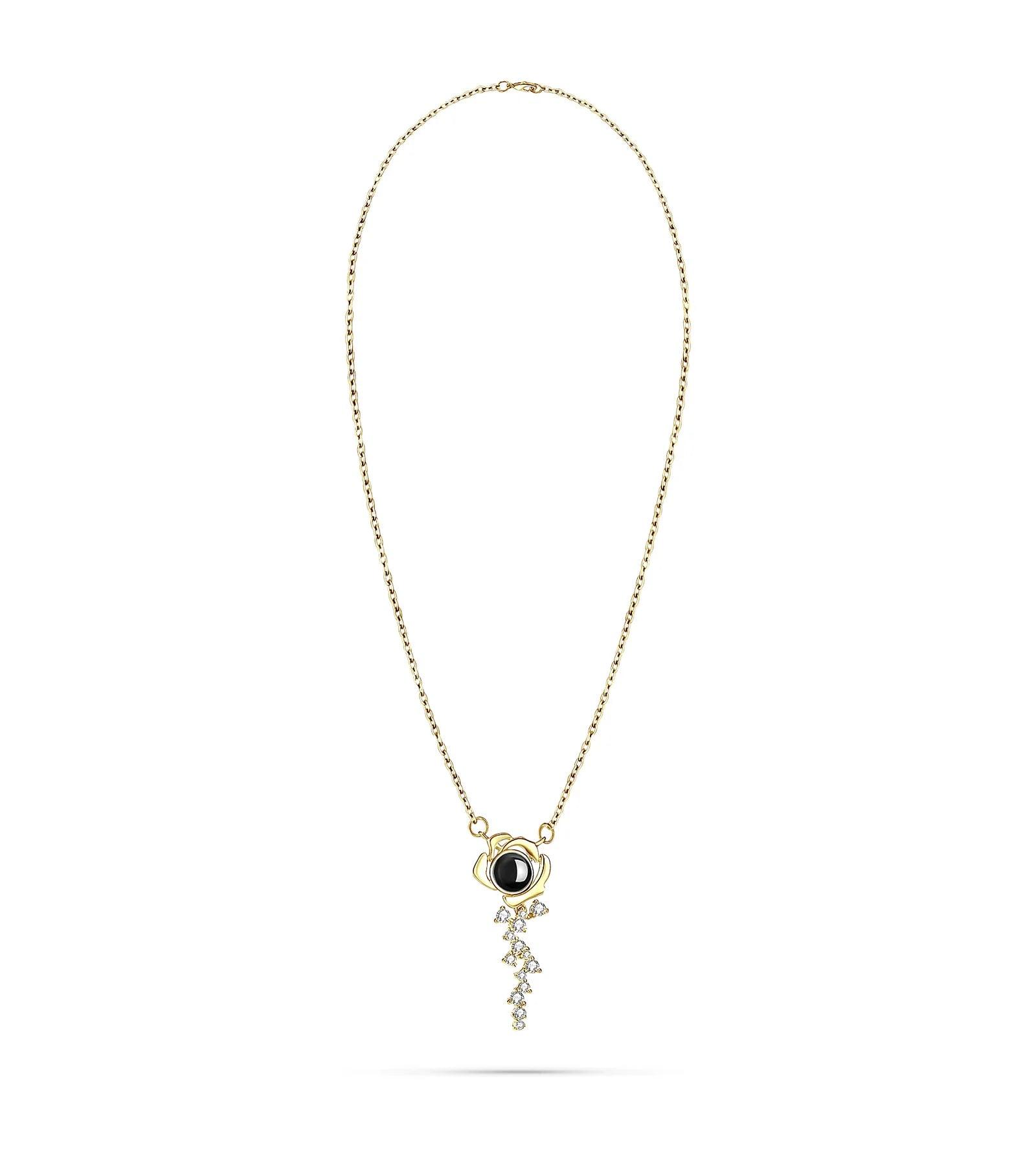 Eternal Rose – Custom Pet Photo Projection Necklace