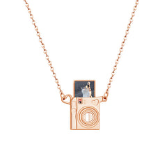 Custom Photo Camera Necklace