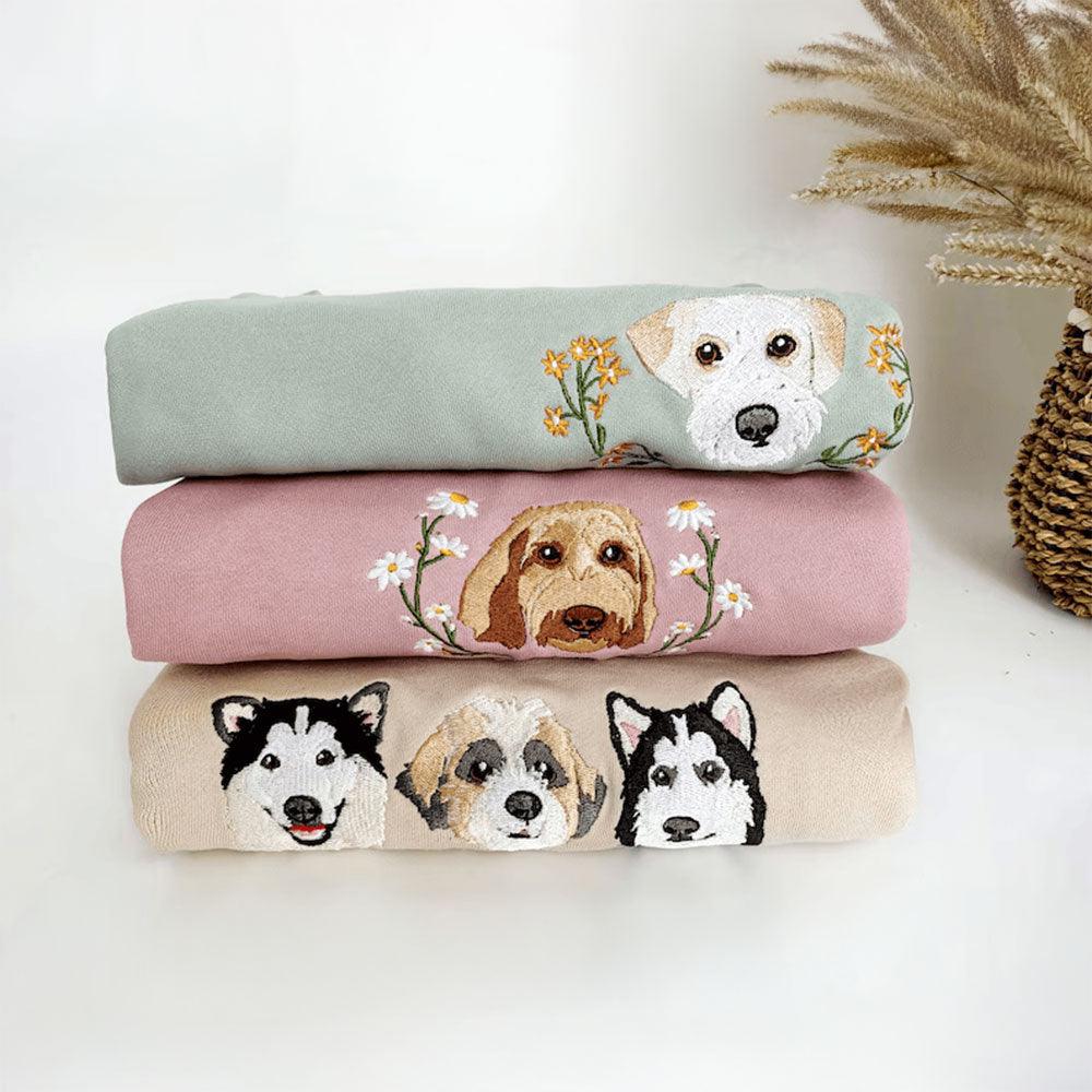 Custom Pet Embroidered Sweatshirt