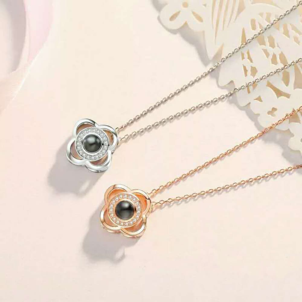 Forever in Bloom – Personalized Pet Photo Necklace