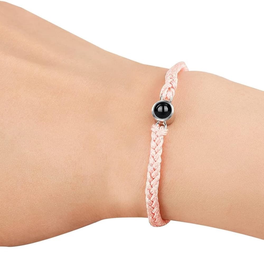 Always With Me – Personalized Pet Photo Braided Bracelet