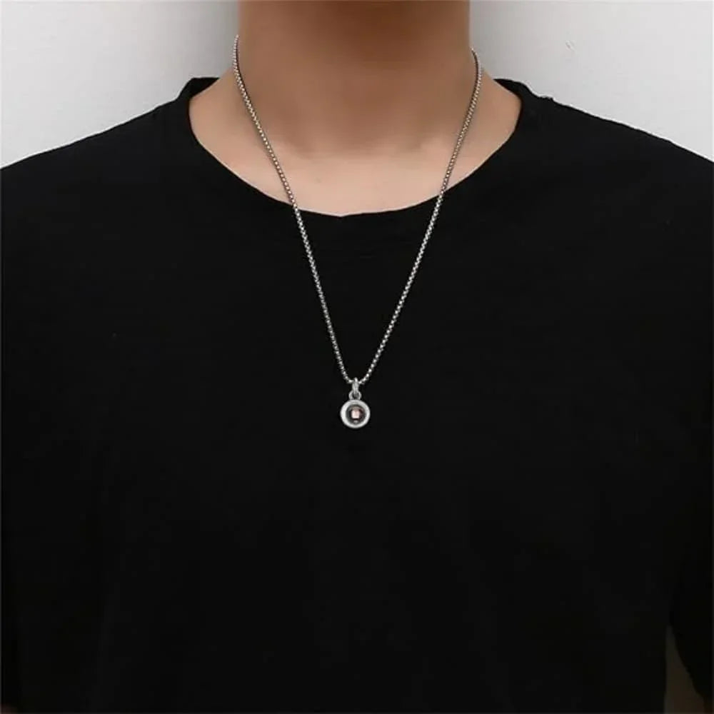 Circle of Love – Custom Pet Photo Projection Necklace