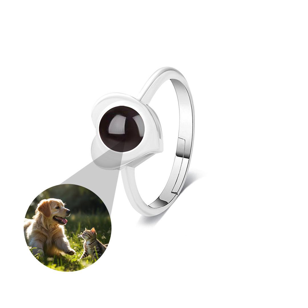 Heartlight – Custom Pet Photo Projection Ring