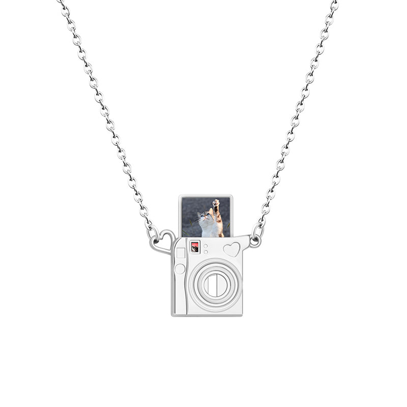 Custom Photo Camera Necklace