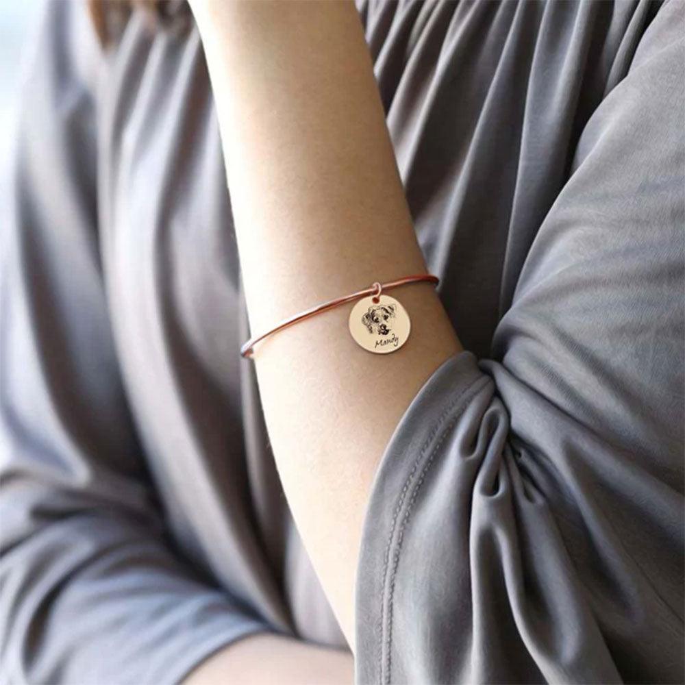 Custom Engraved Pet Photo Bracelet | A Meaningful Personal Keepsake