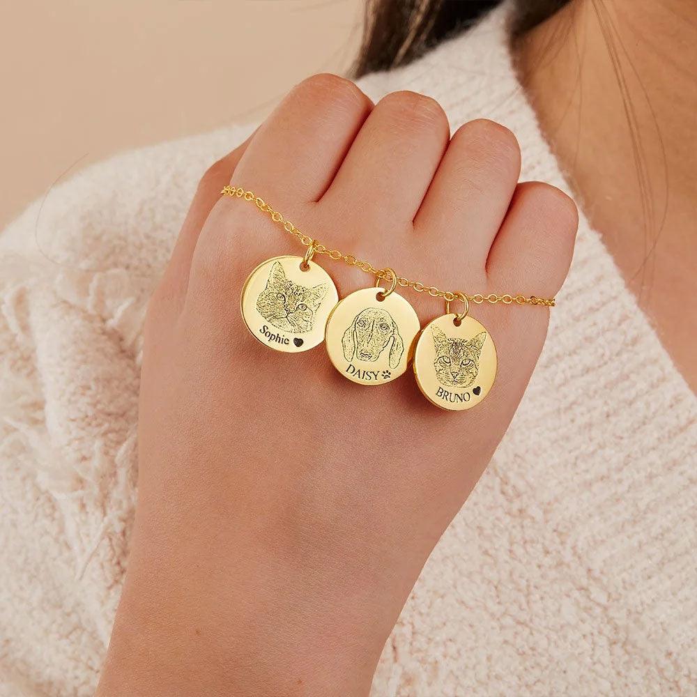 Custom Engraved Pet Charm Bracelet | Photo Personalised Jewellery