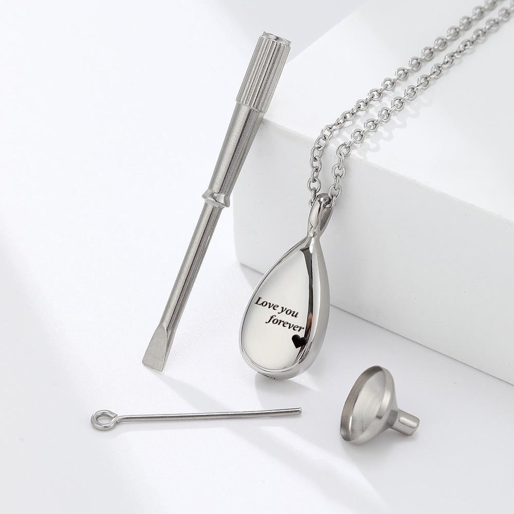 Custom Pet Portrait Memorial Necklace | Personalized Pet Ashes Keepsake