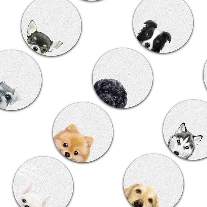 Custom Pet Mouse Pad – Round or Square | Non-Slip Natural Rubber