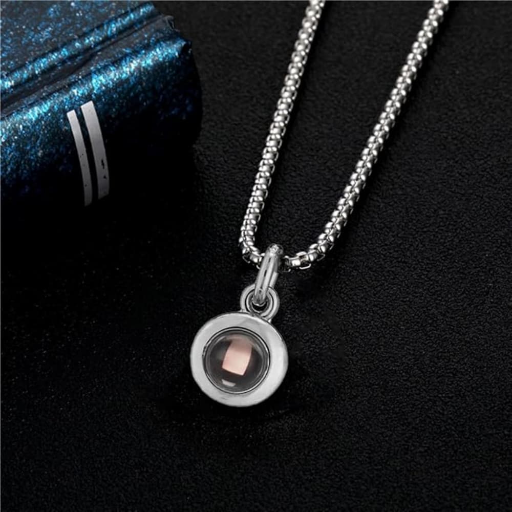 Circle of Love – Custom Pet Photo Projection Necklace