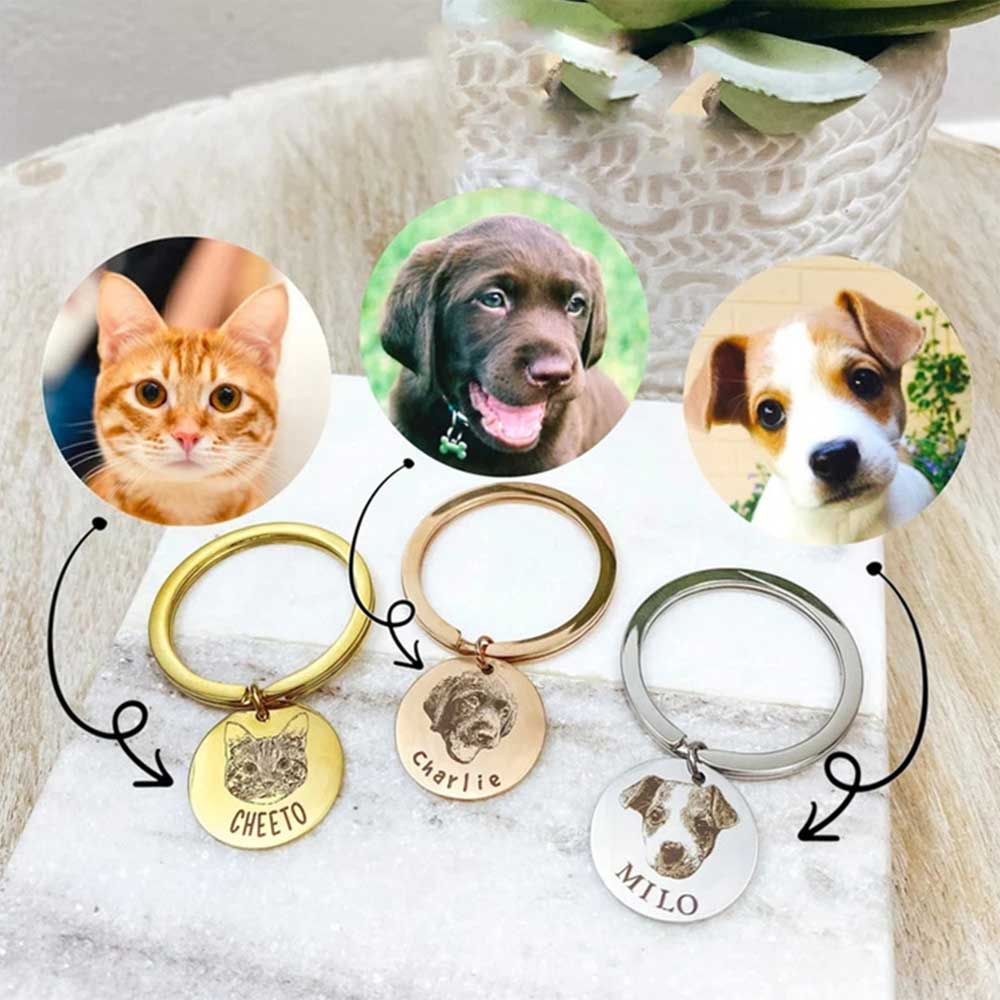 Custom Engraved Pet Keychain | Celebrate the Bond You Share