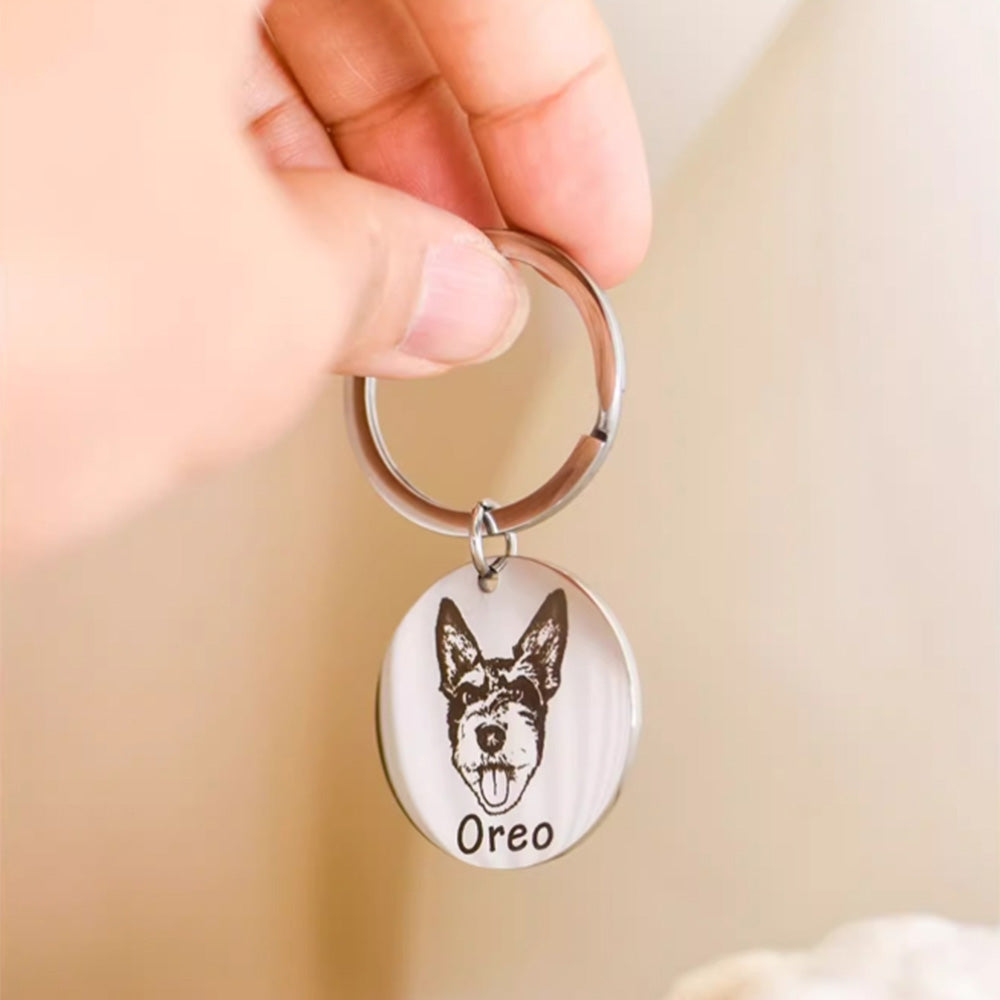 Custom Engraved Pet Keychain | Celebrate the Bond You Share