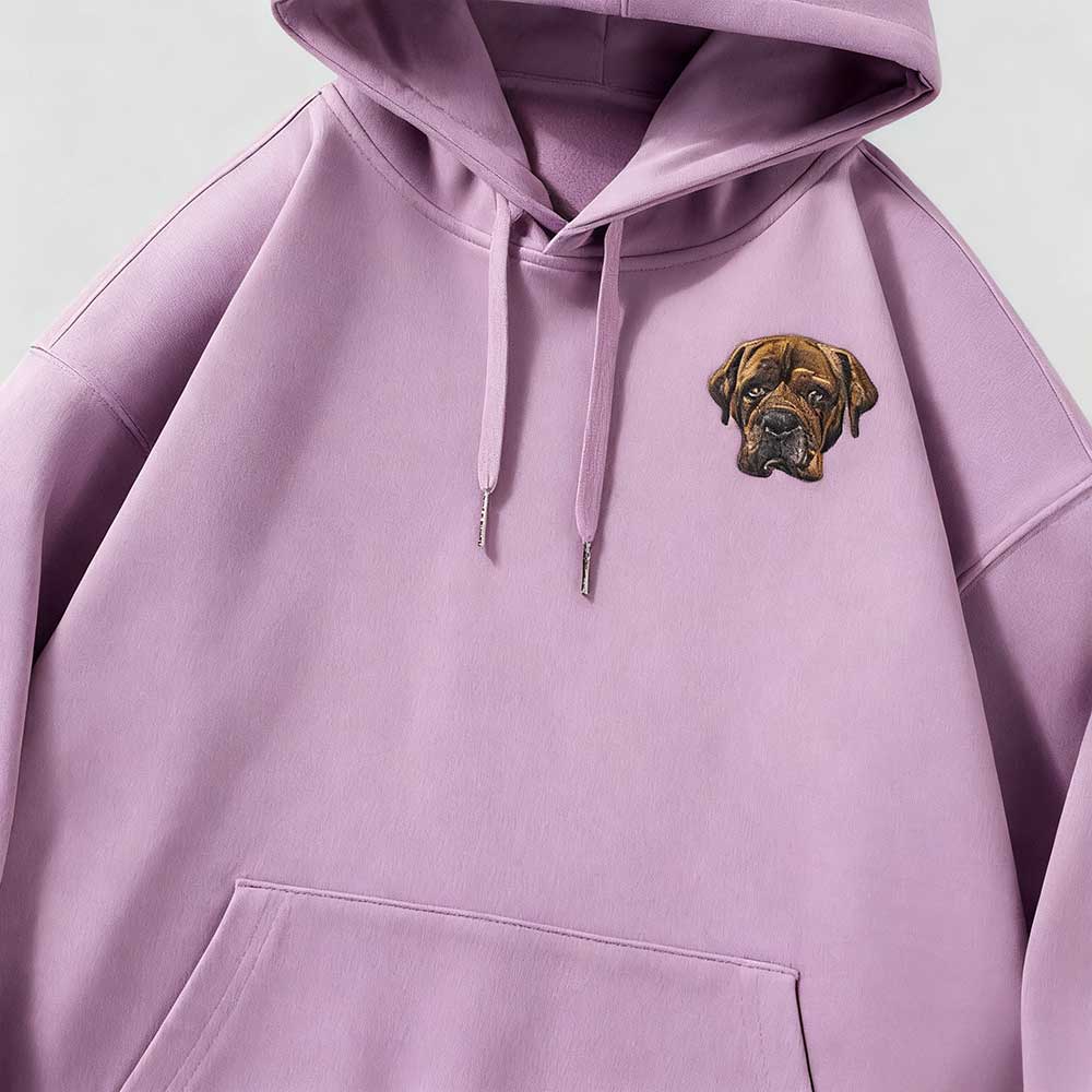 Essential Lightweight Custom Pet Embroidered Drawstring Hoodie